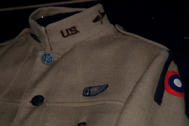 The WWI uniform of LT Marc A. Lagen, 1st Army Air Service, Balloon Pilot on display at the Museum of Flight in Seattle, WA.