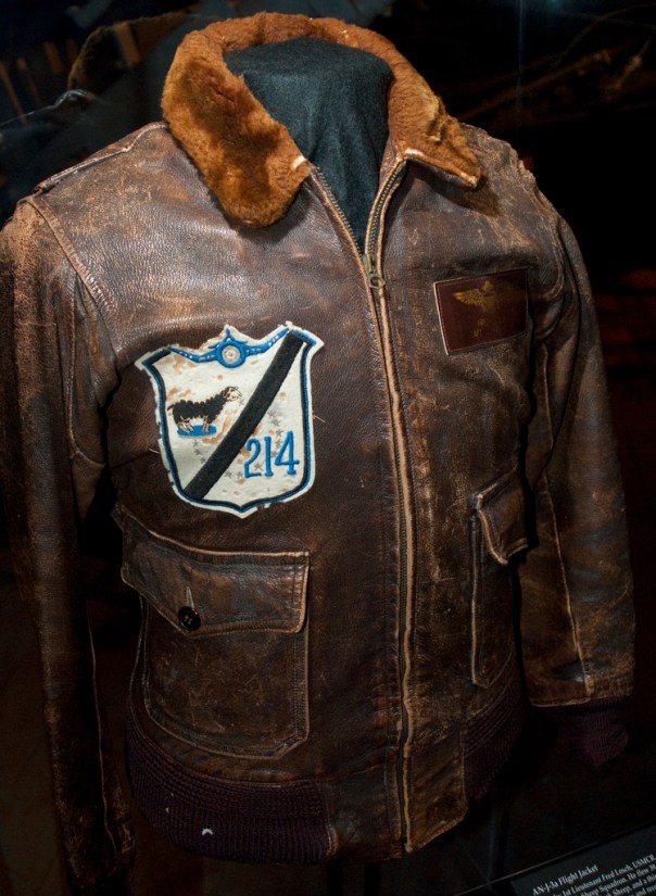 This G-1 flight jacket belonged to Fred Losch (Capt. USMC), aviator of the famed VMF-214 (Blacksheep Squadron) is housed at the Museum of Flight in Seattle.
