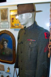 The uniform of WWI U.S.M.C Sergeant who served with the 5th Marine Brigade.