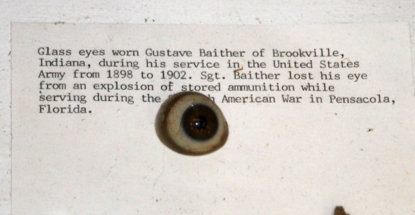 Closer inspection of Blaither's collection yields this odd gem - his glass eye.