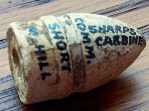 This .52 caliber Sharps Carbine Round was excavated from the battlefield at Malvern Hill.