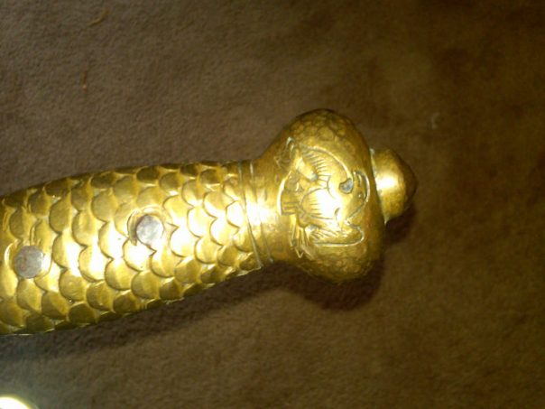 Showing the eagle in the Ames Model 1832 Artillery Foot Sword. This one is dated 1840.