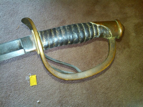 Sadly, I only have photos of the Model 1860 Cavalry Sword's handle.