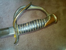 Showing the Back side of the Model 1860 Cavalry Sword.