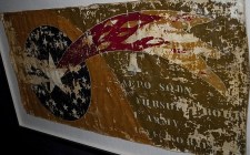 This section of cloth survives from an aircraft of the 1st Army Aero Pursuit Squadron and is preserved at the Museum of Flight in Seattle, Washington.