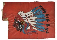 This section of fabric from an aircraft belonging to the famed Lafayette Escadrille (a squadron of American volunteers that flew for France during WWI) recently sold at auction (source: Cowan Auctions).