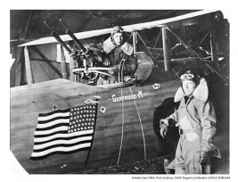 Similar to the flag shown on Pawn Stars, this WWI aircraft has a flag painted on the fuselage side.