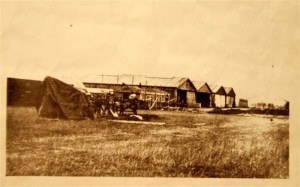 This vintage photo shows the original hangars at the Stow Maries Aerodrome in use during the war (source: StowMaries Aerodrome.com).
